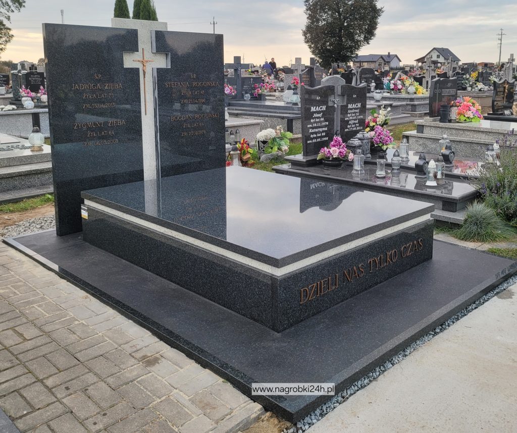 Nagrobek granitowy czteroosobowy Świdnik Lubelski