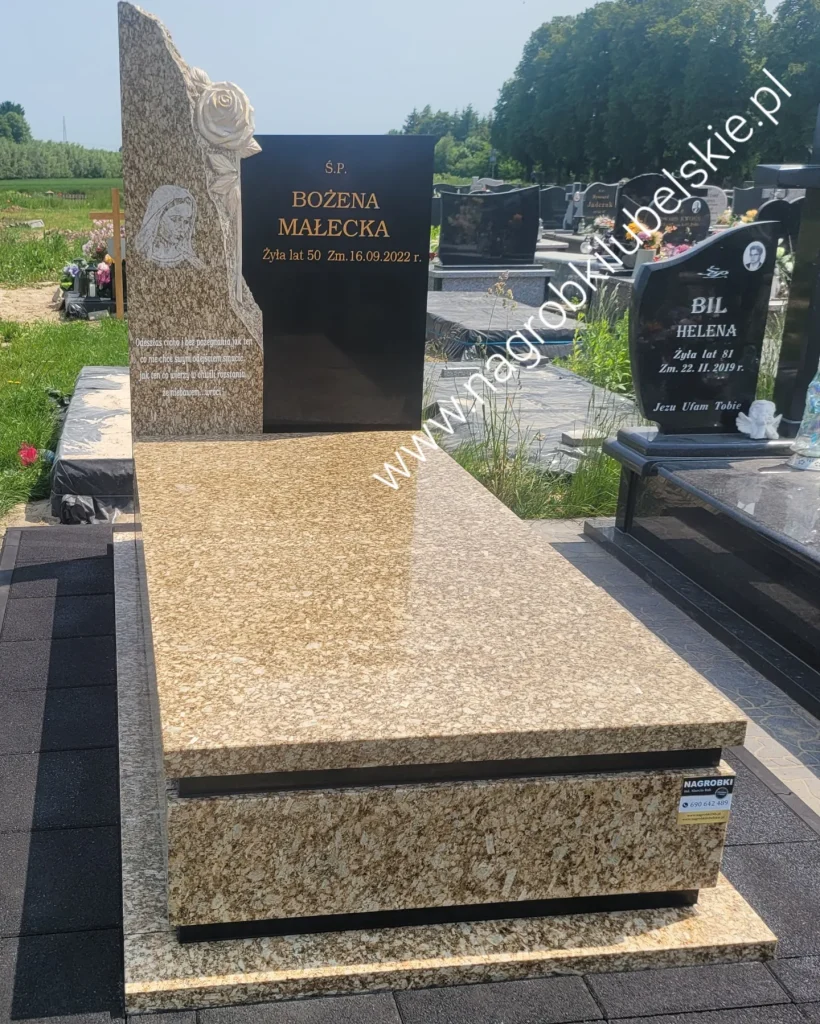 Nagrobek z marmuru Janów Lubelski Nagrobek z marmuru Janów Lubelski